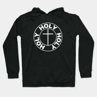 Thrice Holy God Christian Cross Logo Hoodie